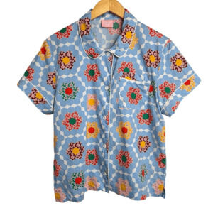 ban.do Multicolor Floral Blouse